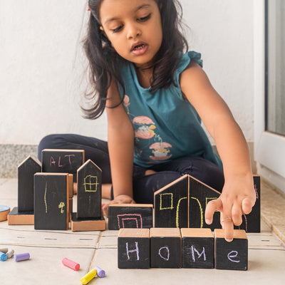 Wooden Chalk Blocks