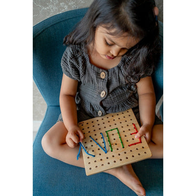 Children's Sewing/Lacing Board