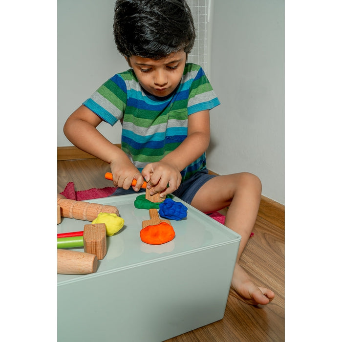 Wooden Stamping Kit for Play Dough