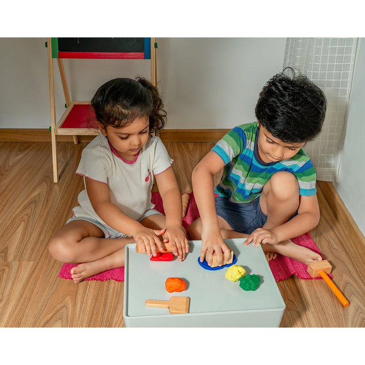 Wooden Stamping Kit for Play Dough