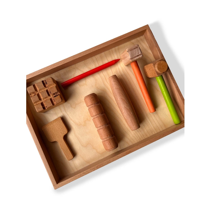 Wooden Stamping Kit for Play Dough