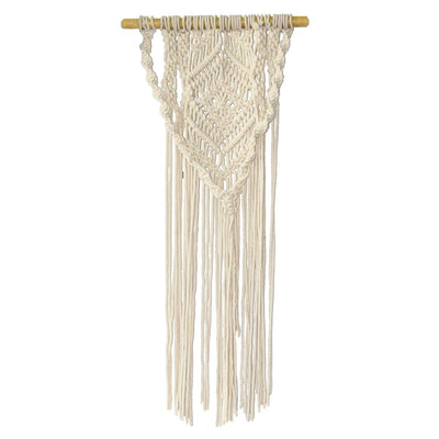 Abstract DIY Macramé Wall Hanging Kit, Make One Complete Wall Hanging, Ivory