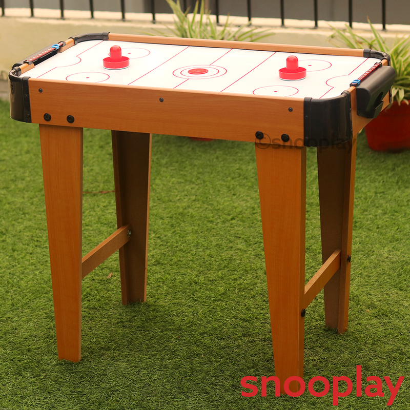 Wooden Air Hockey Table Top Game (with Legs)