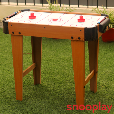 Wooden Air Hockey Table Top Game (with Legs)