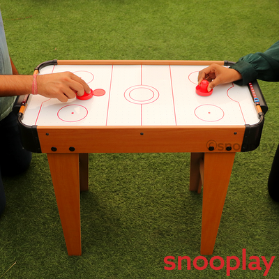 Wooden Air Hockey Table Top Game (with Legs)