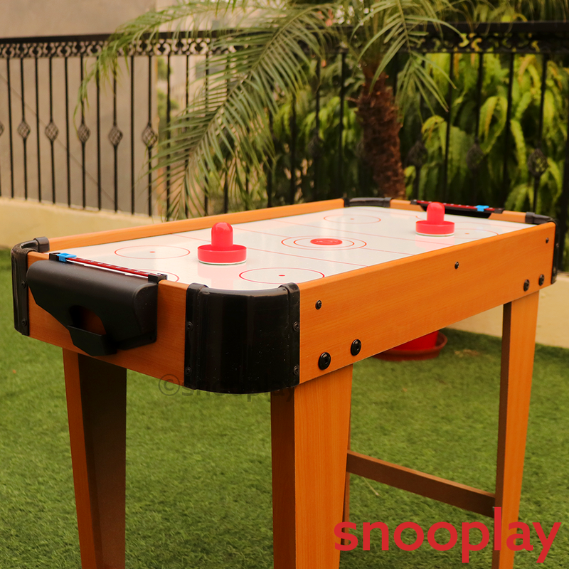 Wooden Air Hockey Table Top Game (with Legs)