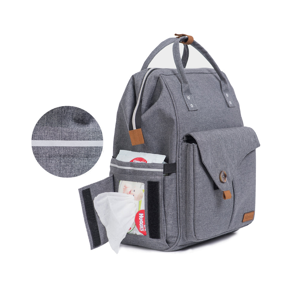 Diaper Backpack - Large - Grey