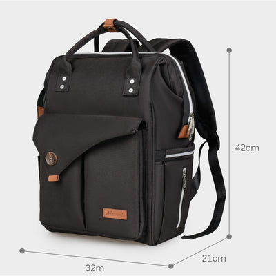 Diaper Backpack - Large - Jet Black