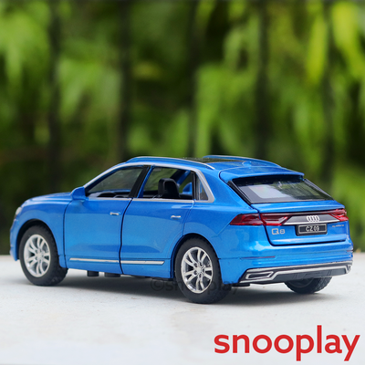 SUV Diecast Car Model (3215) resembling Audi Q8 (1:32 Scale)- comes with light & sound feature (Assorted Colours)