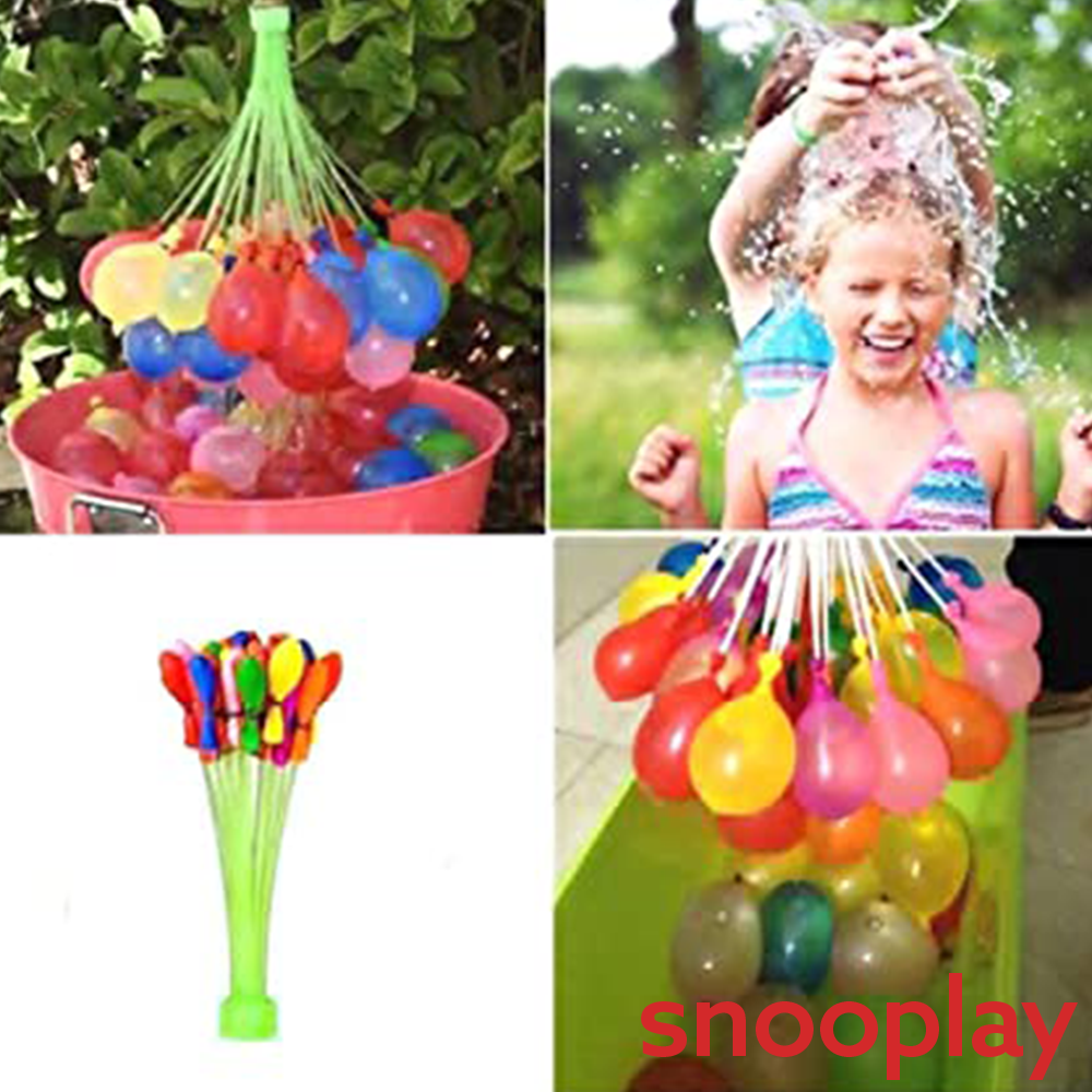 Auto Fill & Tie Bunch Holi Water Balloons (5 Packets)  - Total 555 Balloons