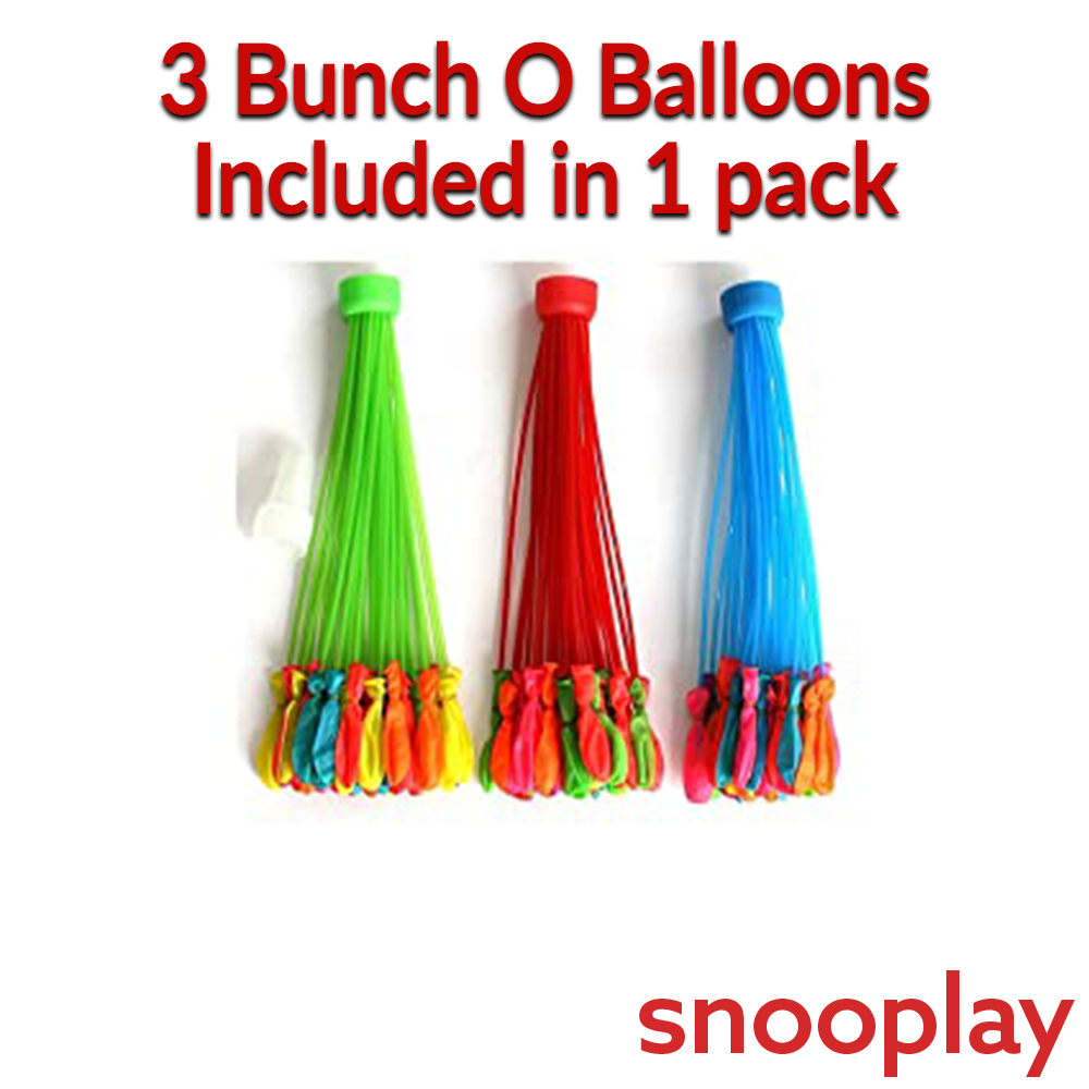 Auto Fill & Tie Bunch Holi Water Balloons (5 Packets)  - Total 555 Balloons