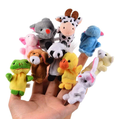 Mini Plush Animals Finger Puppet Toys