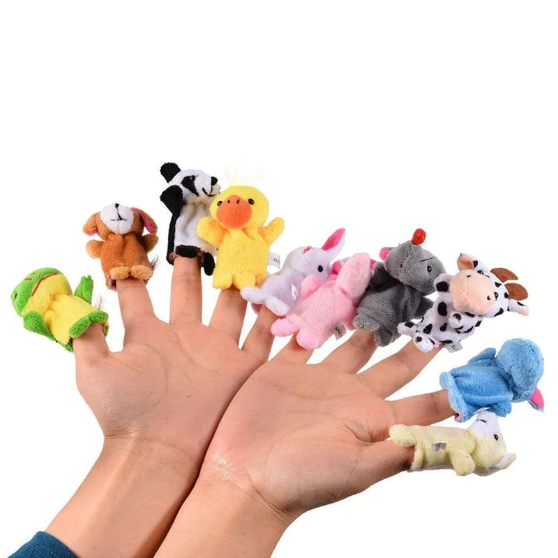 Mini Plush Animals Finger Puppet Toys