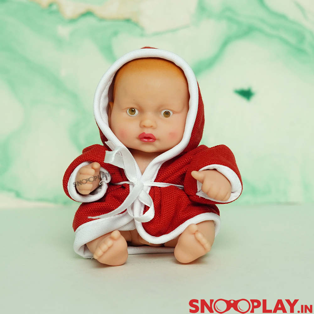 John Johny Baby Boy Doll in Robe (Twistable Face, Arms & Legs)