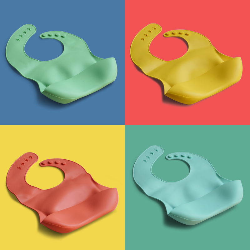 Certified Silicone Baby BIB (Microwave & Dishwasher Safe)