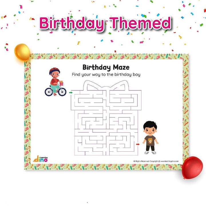 10 Packs of Birthday Theme Vehicle Activity Kit