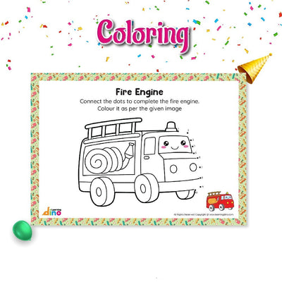 10 Packs of Birthday Theme Vehicle Activity Kit