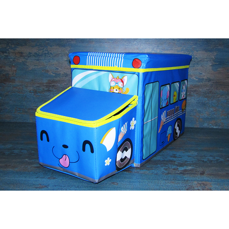 Buy Foldable Bus shaped Storage Box cum Stool For Kids on Snooplay ...