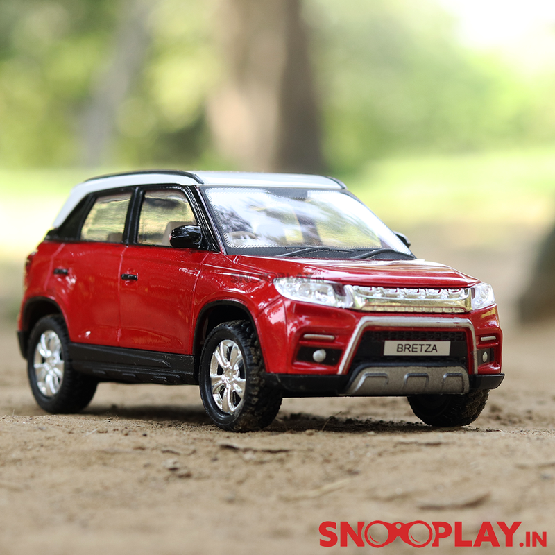 A highly detailed replica of the mini SUV Brezza.