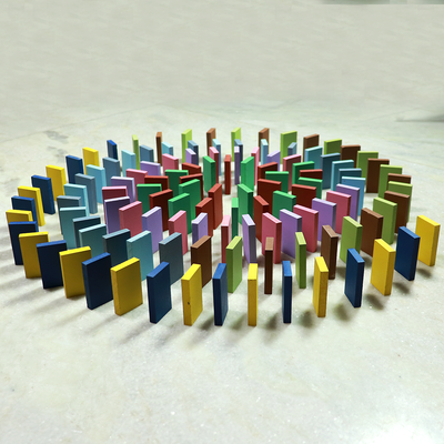 Brick Breaker (Wooden Dominos) Multi coloured- Pack of 120 pieces