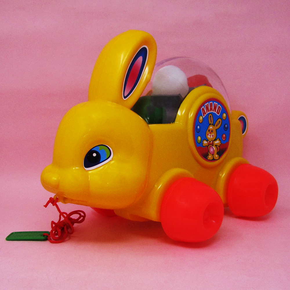 Anand Baby Bunny - Pull Along Toy Rabbit For Kids (With Coloured Balls)