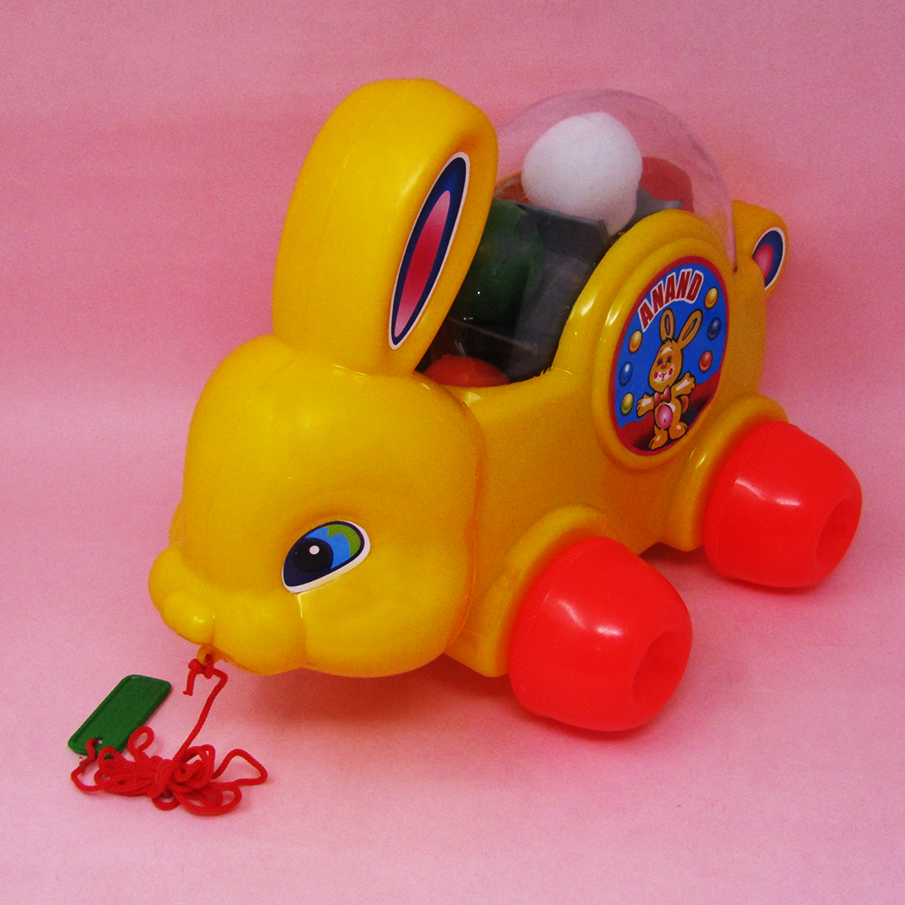 Anand Big Bunny (Pull Along Toy Rabbit With Coloured Balls)