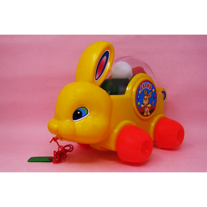 Anand Baby Bunny - Pull Along Toy Rabbit For Kids (With Coloured Balls)