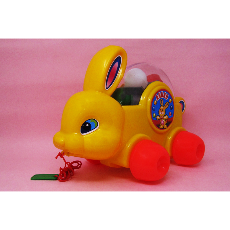 Anand Baby Bunny - Pull Along Toy Rabbit For Kids (With Coloured Balls)