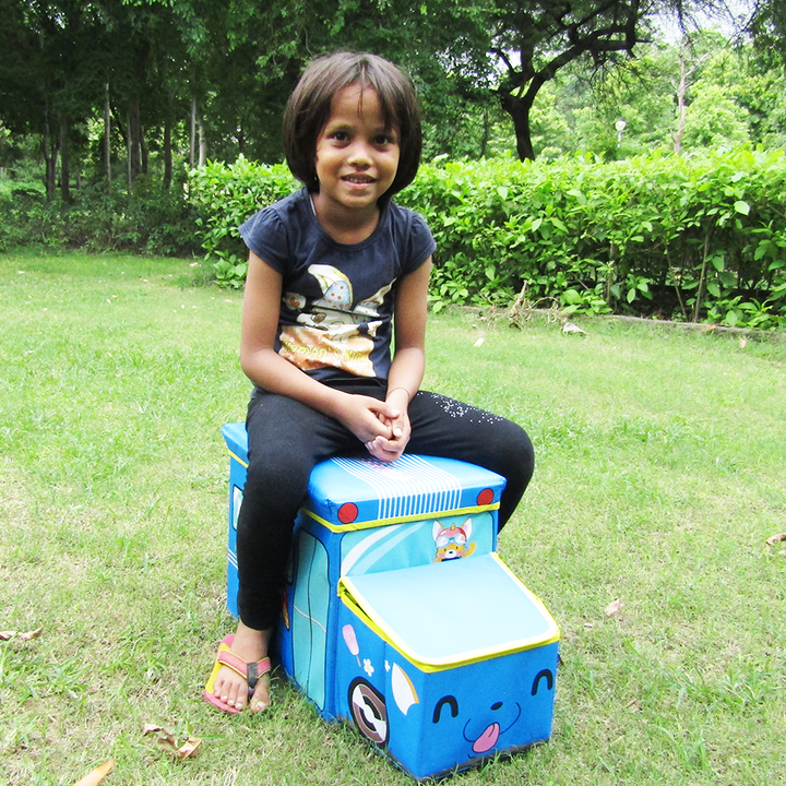 Foldable Bus Chair with Storage Box (Kids Furniture)