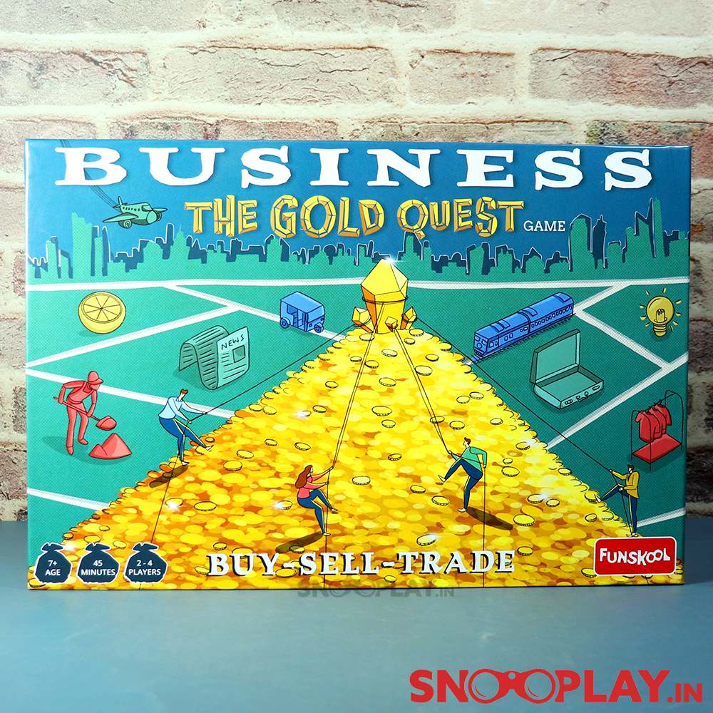 Business - The Gold Quest (Buy, Sell & Trade) Board Game