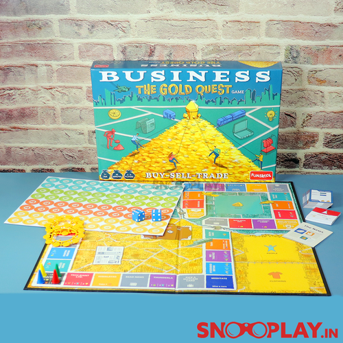 Funskool Business - The Gold Quest Buy, Sell & Trade Board Game (7 Years till Grown Ups)