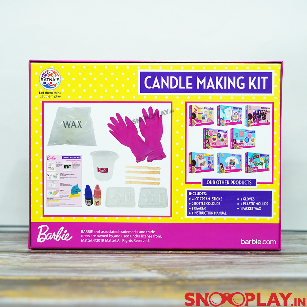 Barbie Candle Making STEM DIY Kit for Kids - Official Barbie Merchandise