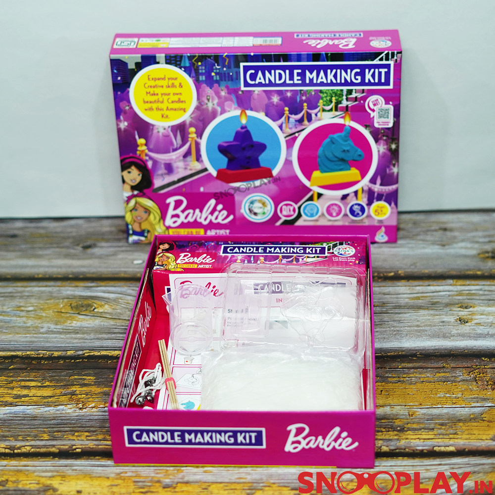 Barbie Candle Making STEM DIY Kit for Kids - Official Barbie Merchandise