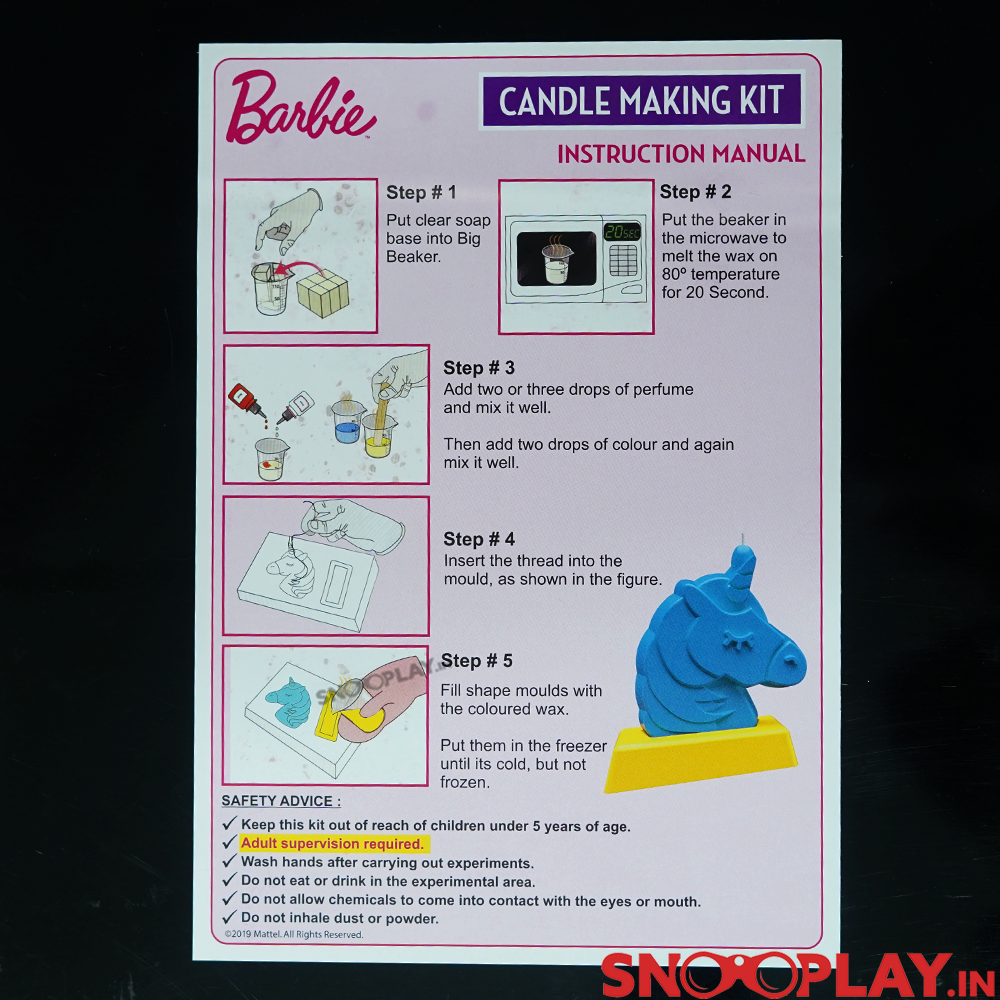 Barbie Candle Making STEM DIY Kit - Official Barbie Merchandise (6-8 Years)