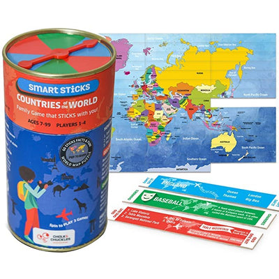 Smart Sticks-Countries of the World Fun Family and Travel Game