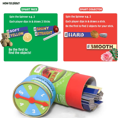 Smart Sticks Scavenger Hunt Game for Indoor and Outdoor Adventure-Pack of 6