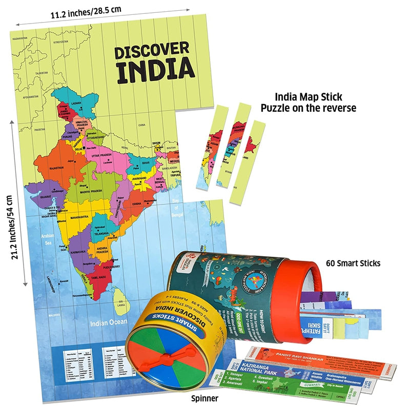 Smart Sticks-Discover India Super Fun Family and Travel Game