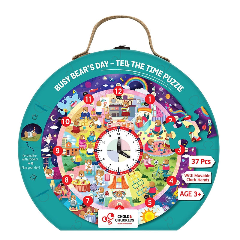 Busy Bear's Day-Tell the Time Puzzle (37 Piece)