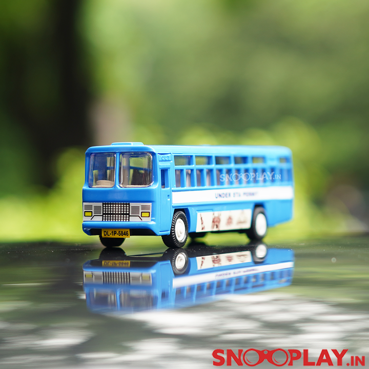 City Bus Miniature Toy Passenger Bus (Pull Back Toy) - Assorted Colours