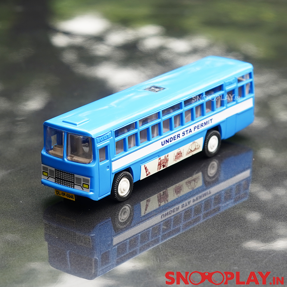 City Bus Miniature Toy Passenger Bus (Pull Back Toy) - Assorted Colours