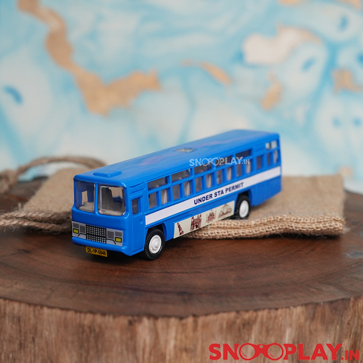 City Bus Miniature Toy Passenger Bus (Pull Back Toy) - Assorted Colours