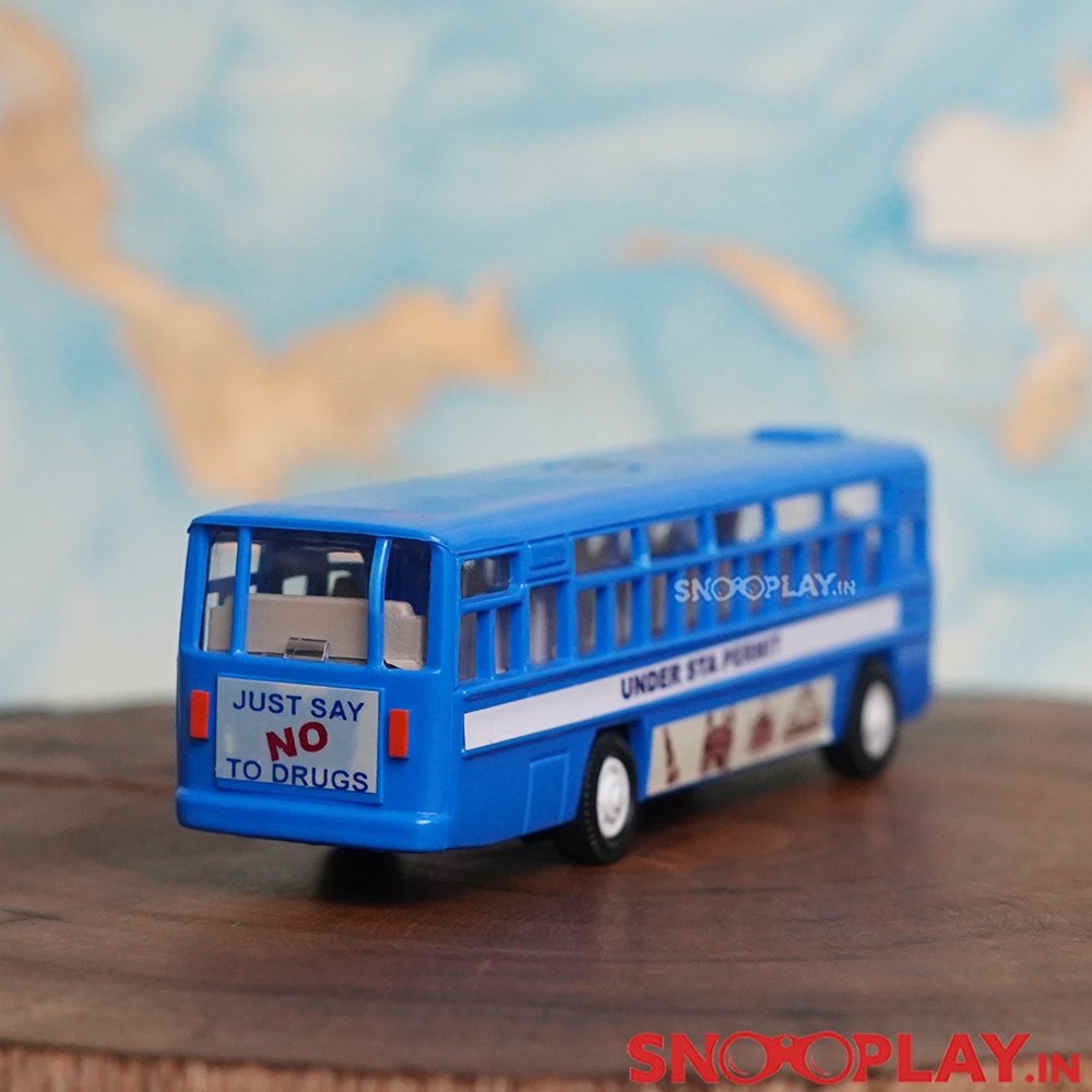 City Bus Miniature Toy Passenger Bus (Pull Back Toy) - Assorted Colours