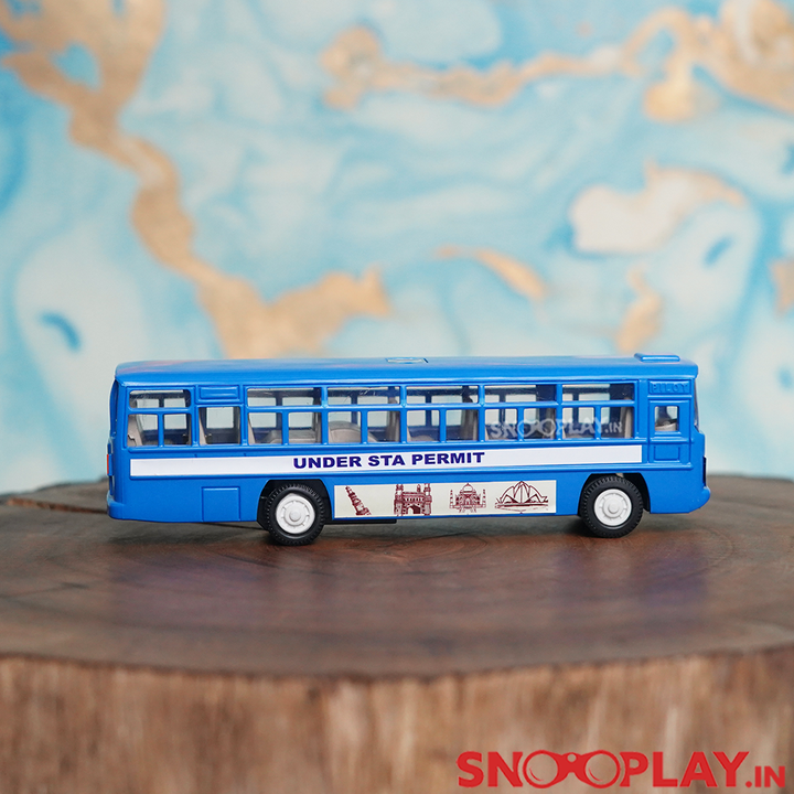 City Bus Miniature Toy Passenger Bus (Pull Back Toy) - Assorted Colours