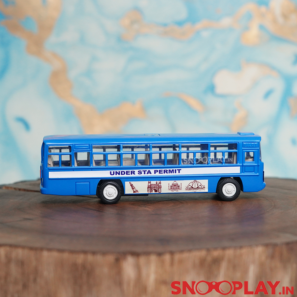 City Bus Miniature Toy Passenger Bus (Pull Back Toy) - Assorted Colours
