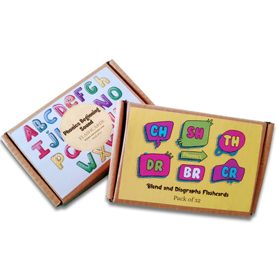 Phonics Beginning Sound and Blends and Diagraphs Activity Flashcards