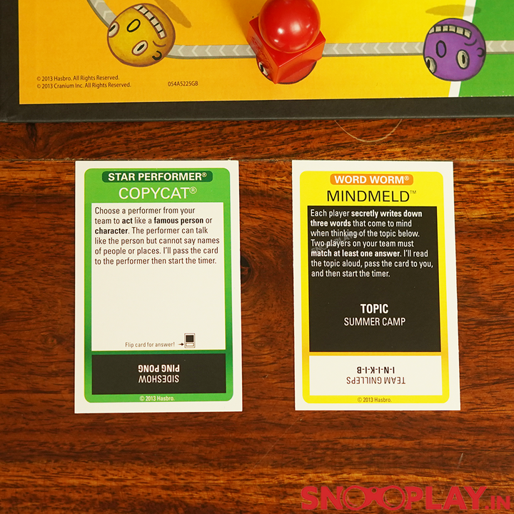 Cranium Card Example Buy Original Cranium Board Game (16 Years till Grown Ups) on Snooplay India