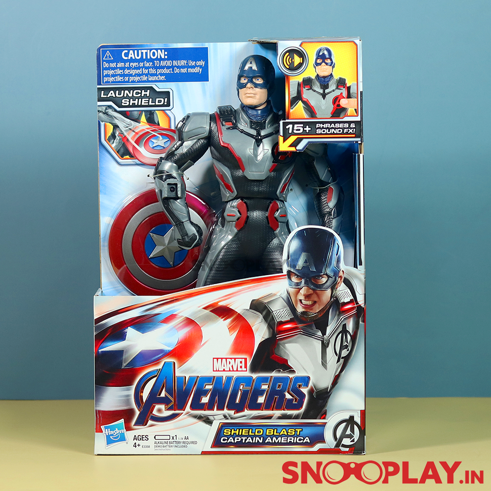 Talking Captain America (with Shield Launcher)