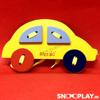 Wooden Lacing Car Toy - Buy Safe Wooden Lacing toys for kids Online India at Best Prices 