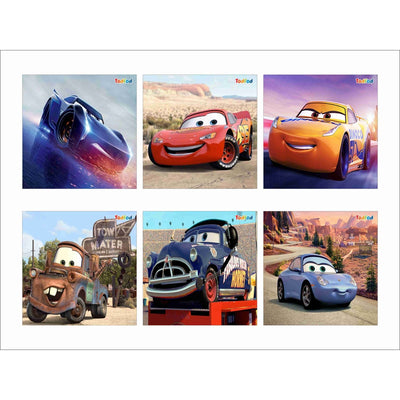 Wooden Jigsaw Puzzles Toy for Kids & Children, Disney Pixar Cars 54 Pieces 6 in 1 Jigsaw Puzzles, Anime Cartoon Character