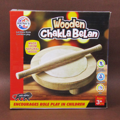 Wooden Chakla Belan Kitchen Toy